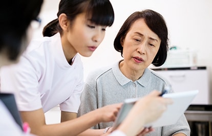 A conference hall with healthcare professionals